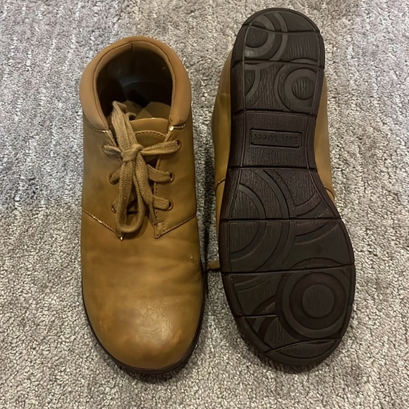 Tan Comfort Lace Up Chukka Boyfriend Bootie - Picture 11 of 16